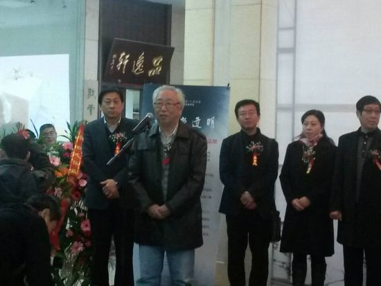 中国画学会秘书长孙克先生代表刘大为先生、郭怡宗先生向本次展览的开幕表示祝贺并致开幕词。