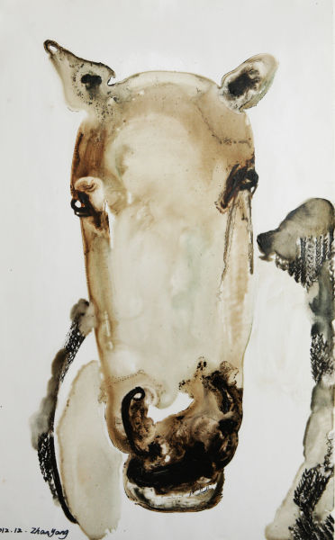 詹洋 马肖像NO.29Portraiture of Horse 36x58cm 2014