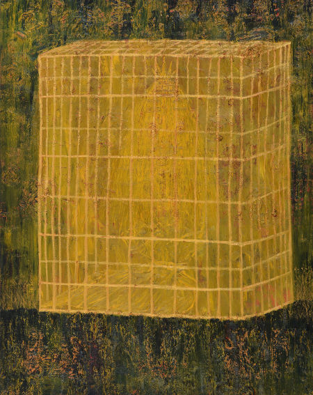 欧阳春《王的囚笼》布面油画230x180cm 2008年