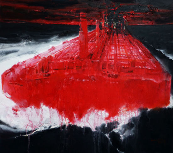 《红船5》180x160cm陈明华 2012