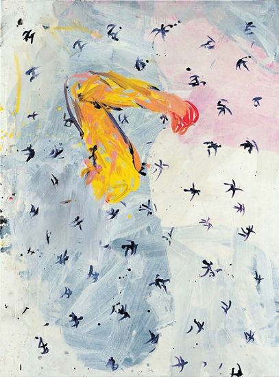 乔治·巴塞利兹油画作品《佳尼美德》（148cm×110cm）