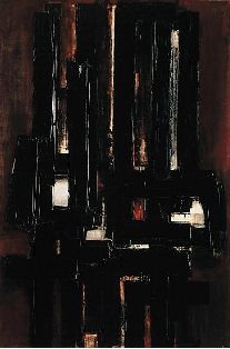皮埃尔·苏拉热 油画 1956年 蓬皮杜现代艺术中心藏