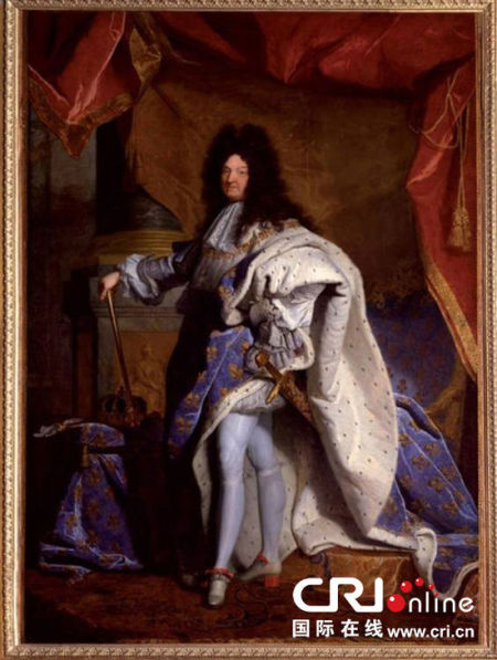着加冕服的路易十四像 亚里森·里戈 藏于凡尔赛宫博物