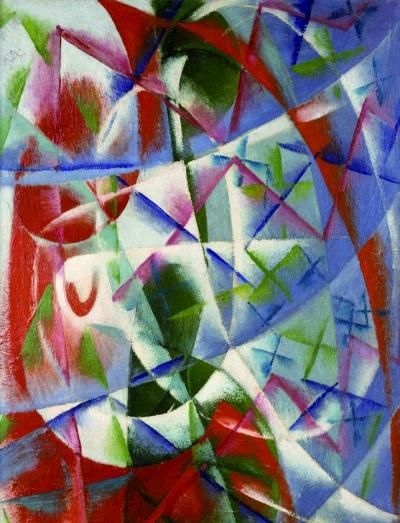 Abstract Speed + Sound(油画) 1913—1914年 贾科莫·巴拉