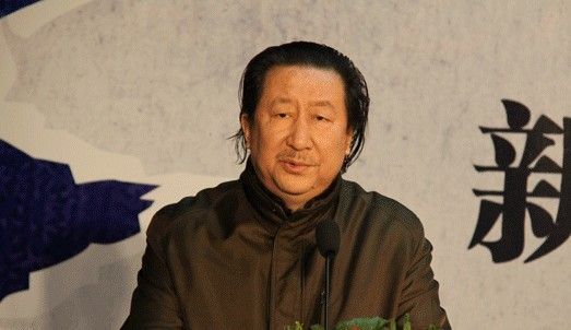 中国国家画院院长杨晓阳在发布会上致辞