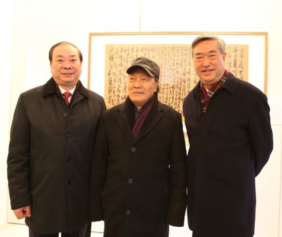 中宣部副部长黄坤明、艺术家曾宓、新华社社长李从军
