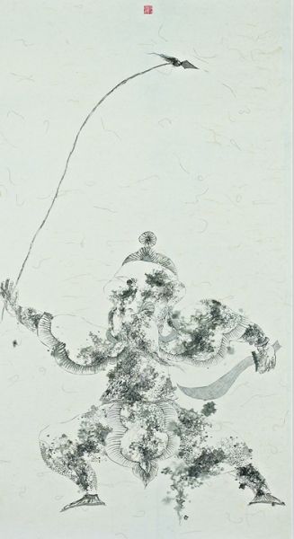 功夫Ⅱ之6 148×78cm纸本水墨 2011
