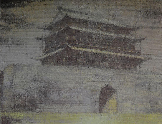 黄庆 《远逝的风景 - 宫 6》 布面油画  150x115cm  2011