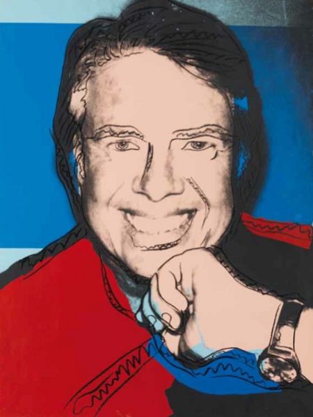 《杰米卡特肖像》 安迪沃霍尔1978年作品 限量唯一单件 版权持有：巴黎美爵艺术基金