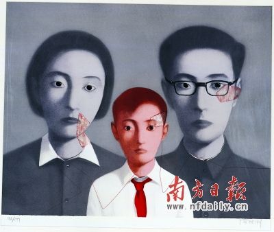 张晓刚《一家人》，2005年