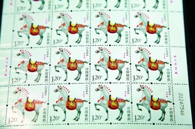 马年生肖邮票百张1.2元。
