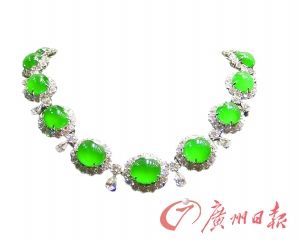 冰种老坑 满色翡翠项链