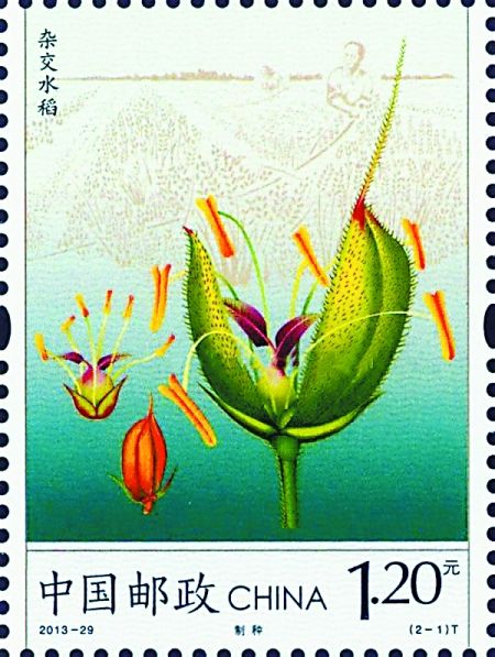《杂交水稻》特种邮票