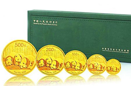 2013年熊猫金币套装