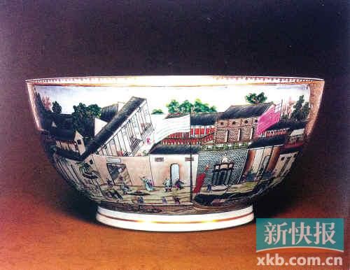 广彩“广东十三行”大碗在广中国嘉德拍出51.75万元，创下中国内地公开拍卖广彩瓷器的最高价格。