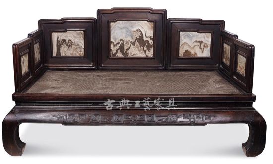 清  红木苏作罗汉床(图片提供：北京传是)