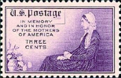 ⑧1934年美国邮政发行的《母亲节》邮票