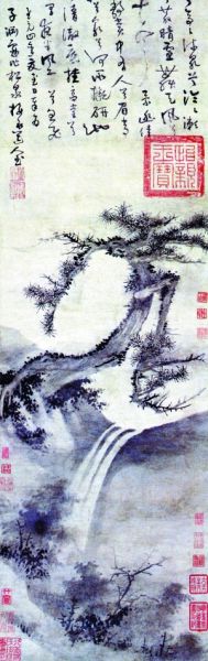 庞莱臣旧藏元代吴镇《松泉图》(现藏南京博物院)