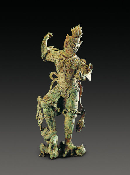  唐 鎏金天王铜像 高69.5厘米 陕西历史博物馆藏