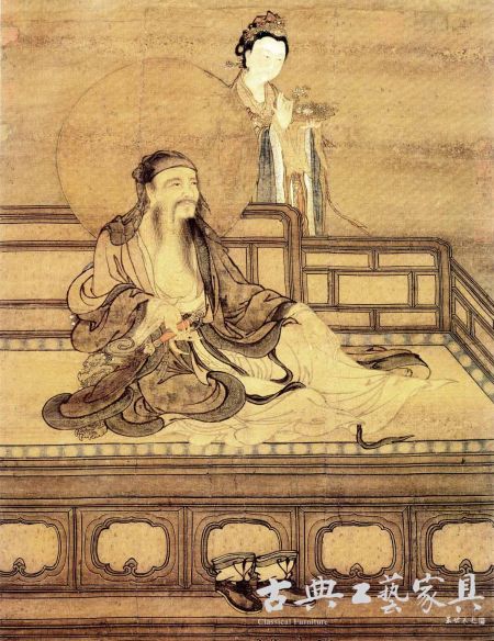 宋佚名《维摩图》中的榻（台北故宫博物院藏）