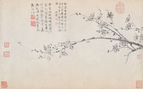 图7 元代 王冕《墨梅卷》 纸本墨笔 纵31.9厘米 横50.9厘米 现藏北京故宫博物院