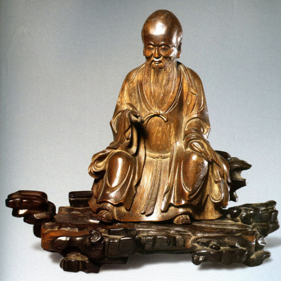 图1 清代沉香木雕寿星(故宫博物院藏)