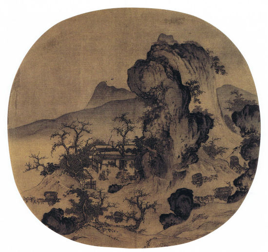 宋 佚名 《山店风帘图》 　　纵24厘米，横25.3厘米，北京故宫博物院藏