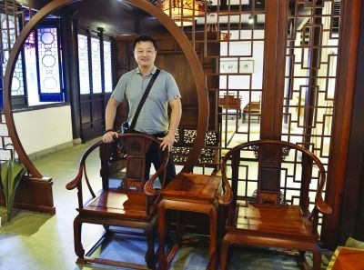 圈椅是有文化内涵的古典家具。吴胜 摄