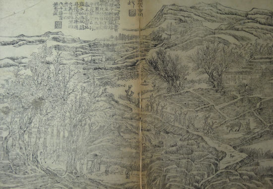 (图五)《太平山水图》：行春圩