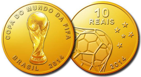 巴西世界杯金币
