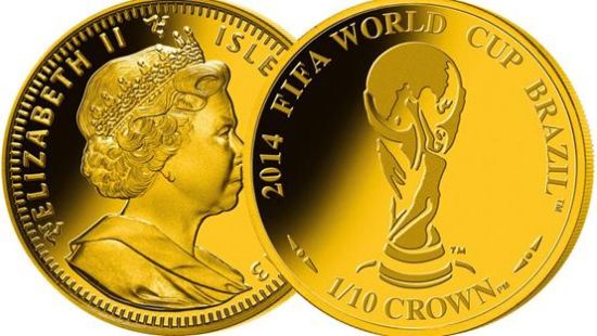 马恩岛发行的世界杯纪念币