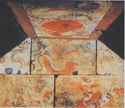 洛阳西汉卜千秋墓壁画 生动奇异的升天图景