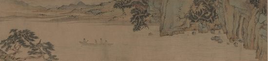 上海博物馆藏文徵明《赤壁赋图并书》（图部分）