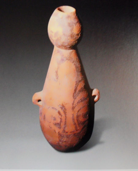 人面纹彩陶葫芦瓶 新石器时代