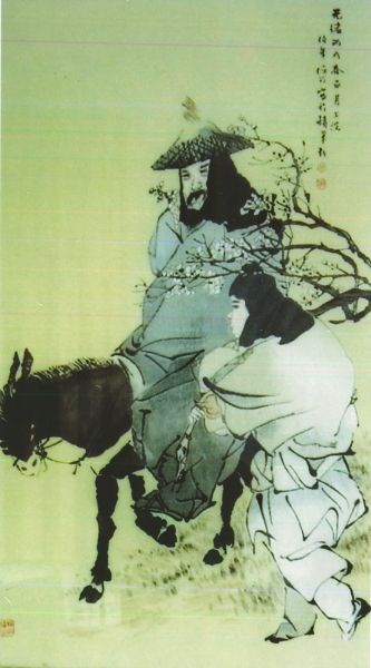中国工艺美术精品博览会银奖作品《骑驴寻梅》