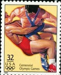 邮票上的摔跤项目