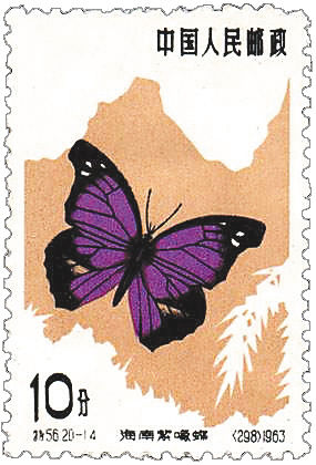 1963年“海南紫喙蝶”