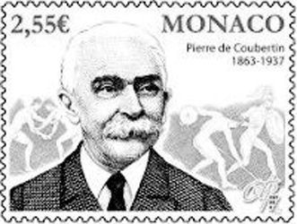《皮埃尔·德·顾拜旦诞生150周年》纪念邮票