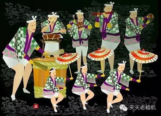 74岁日本老人用Excel创作山水风景画