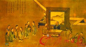 《孔子授业图》（资料图片）