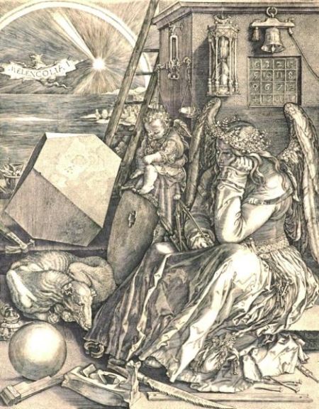 　　《忧郁症》，阿尔布雷特·丢勒(1514年)