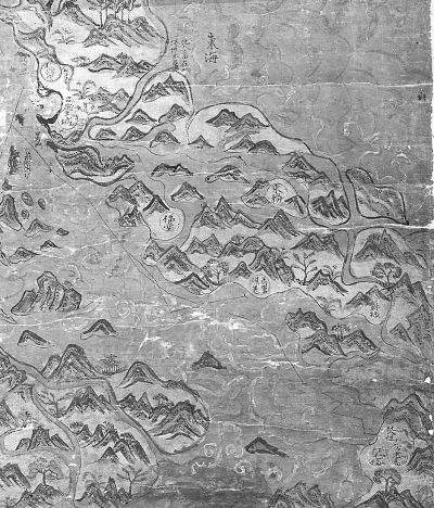 《雪尔登中国地图》局部（标有“万老高”及“化人”和“红毛”的部分）