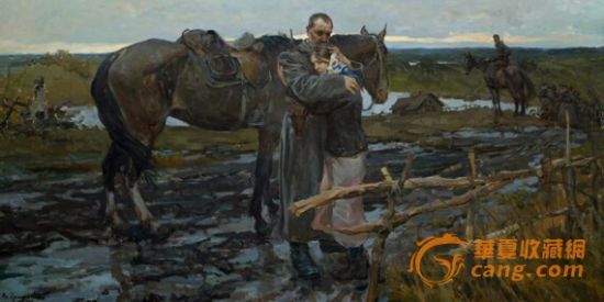 　　(格拉福夫《我会回来的》现藏于境艺园俄罗斯油画画廊)