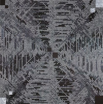 　　十示，1992，丙烯、帆布