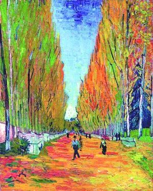 　　以6600万美元拍出的凡·高作品《阿利斯康道路》