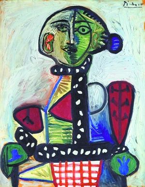 　　王中军以2993万美元(约合1.85亿元人民币)拍得毕加索1948年创作的油画《盘发髻女子坐像》