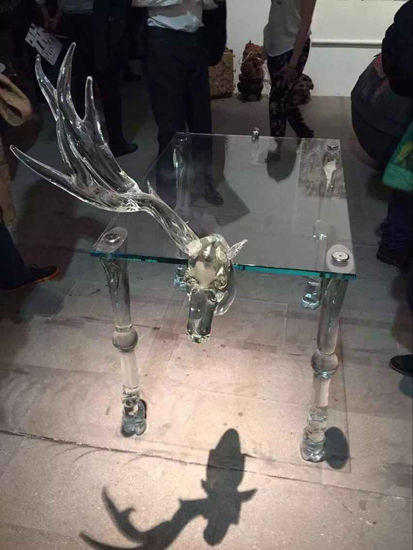 邱志杰的主题展现场(遭破坏后)