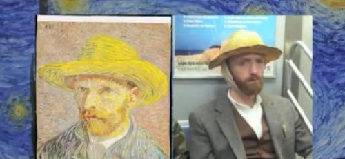 这名长相与梵高极为神似的男子是现年33岁的罗伯特•雷诺兹。(视频截图)