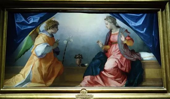 　　▲ 《天使报喜图》，Andrea del Sarto