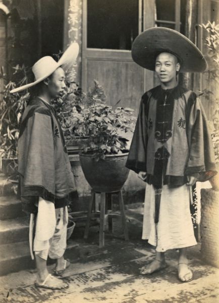 中国的官兵和长矛兵，Miako, 1896.